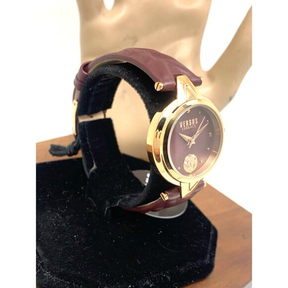 Versus by Versace Women's Watch VSPVN0520 Forlanini Rose Gold Burgundy Leather - Picture 14 of 14
